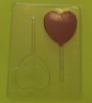 901 Large Heart Chocolate Candy Lollipop Mold